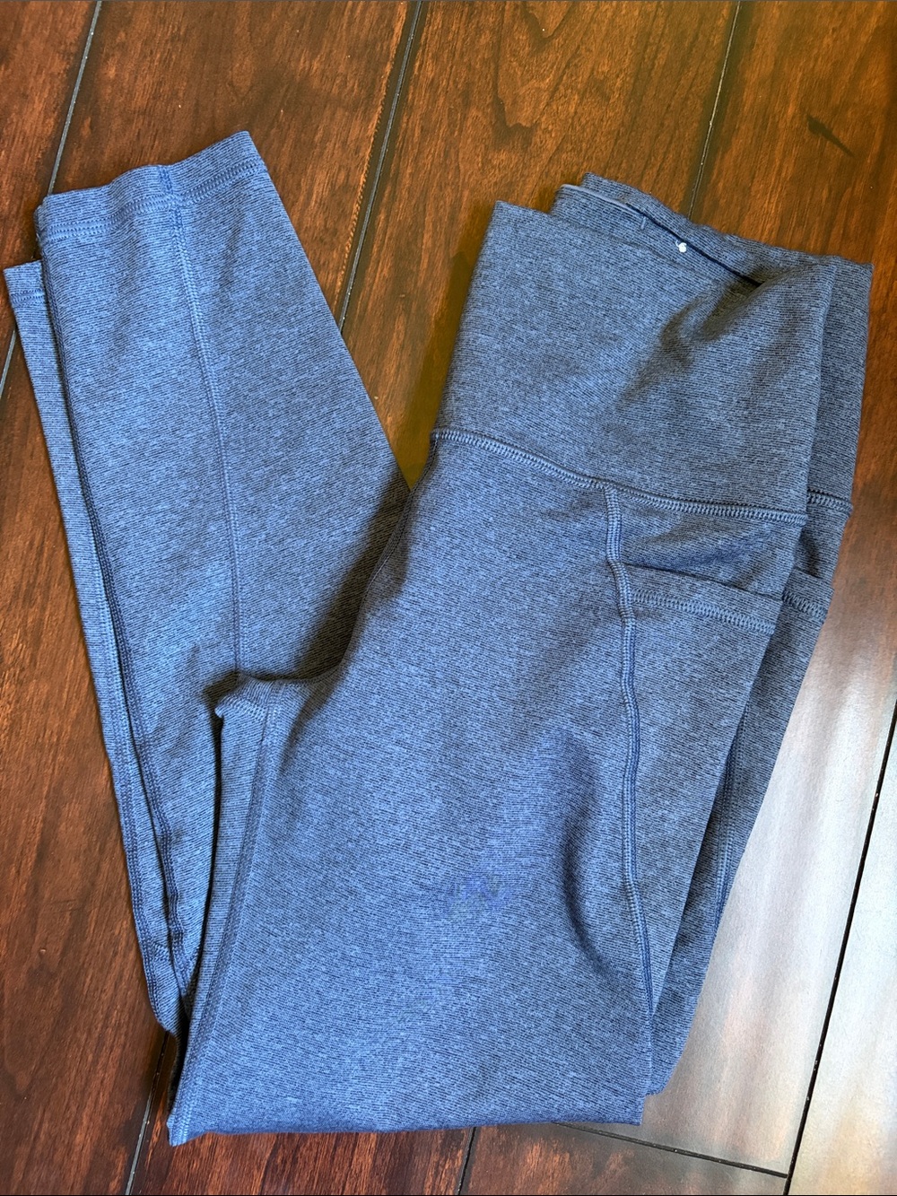 High-Waist Heathered BlueLeggings